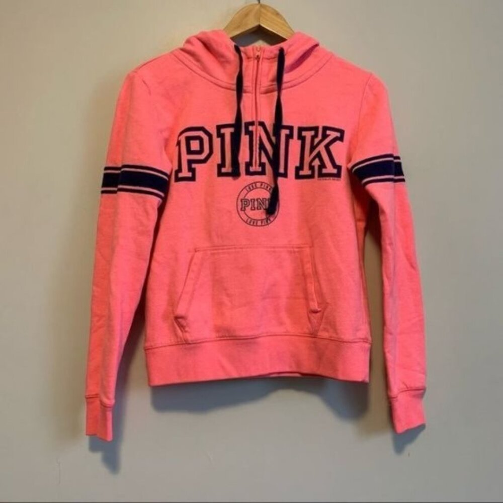PINK Victoria Secret neon sweatshirt hoodie top XS